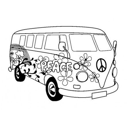 Tampon bois van peace 50*70 - IkaIpaka Royan