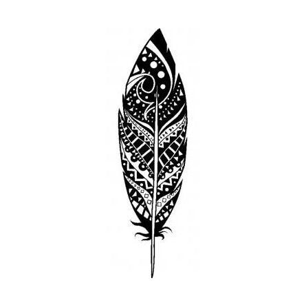 Tampon bois plume deco 26*75 - IkaIpaka Royan