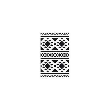 Artemio pochoir 10*15 fond navajo Artemio Ikaipaka jeux &