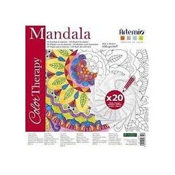 Grand mandala coloriage - IkaIpaka Royan