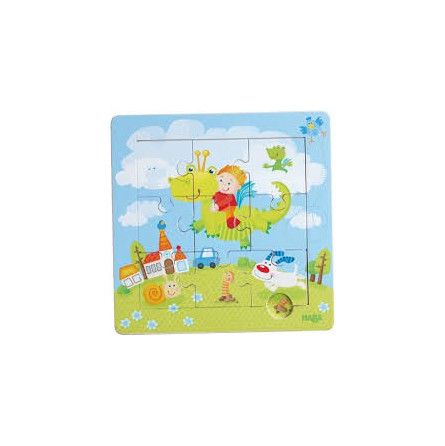 Puzzle-cadre en bois Les dragons - IkaIpaka Royan