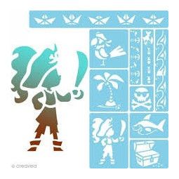 Mini Stencils, Pirates - IkaIpaka Royan