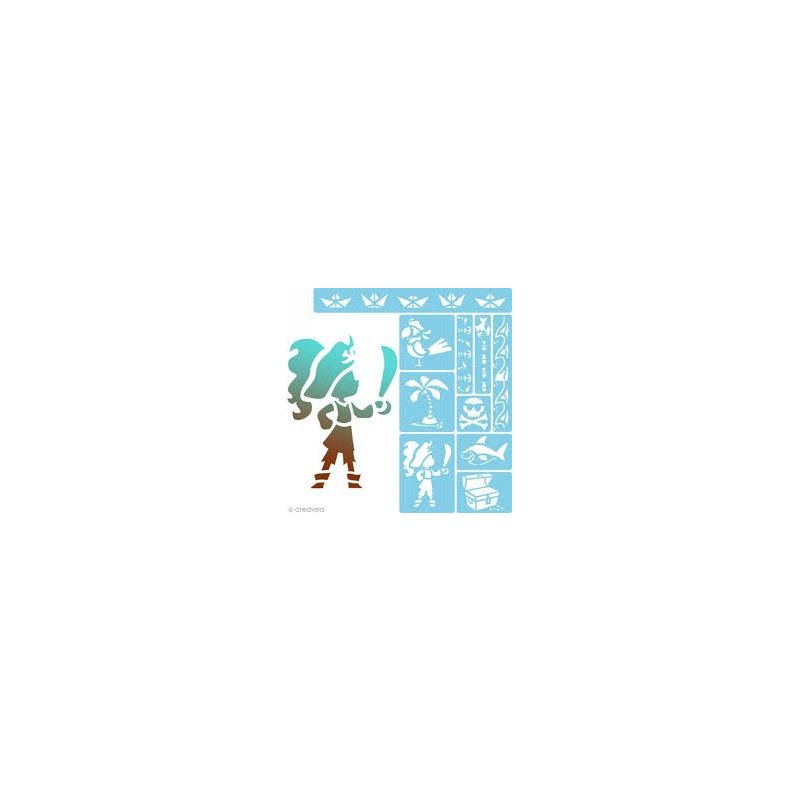 Mini Stencils, Pirates - IkaIpaka Royan