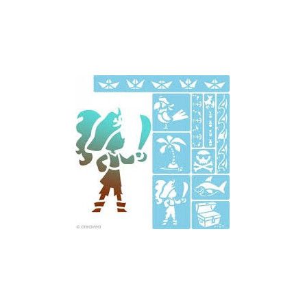 Mini Stencils, Pirates - IkaIpaka Royan