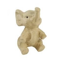 Eléphant assis 17cm Décopatch - IkaIpaka Royan