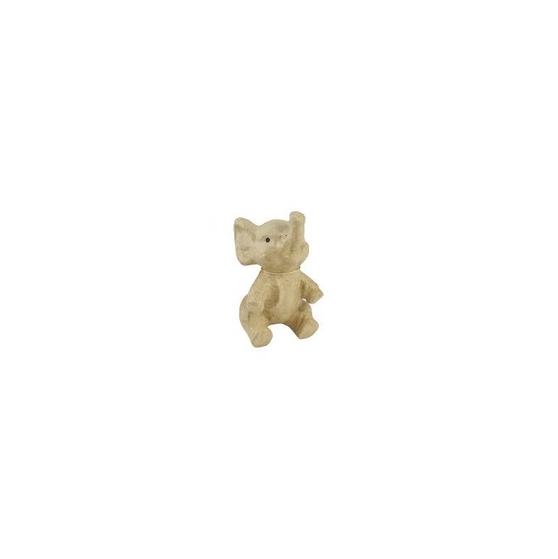 Eléphant assis 17cm Décopatch - IkaIpaka Royan