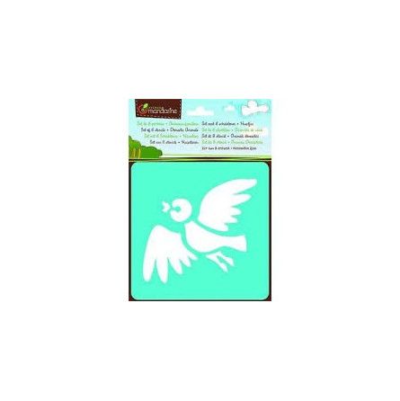 Set de 6 pochoirs enfants, Animaux familiers - IkaIpaka Royan