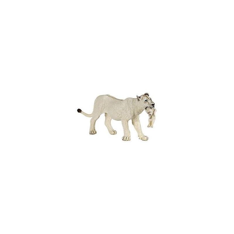 Lionne blanche avec lionceau Papo - IkaIpaka Royan