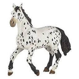 Cheval appaloosa noir Papo - IkaIpaka Royan