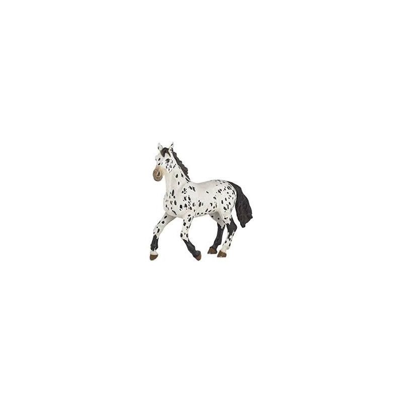 Cheval appaloosa noir Papo - IkaIpaka Royan