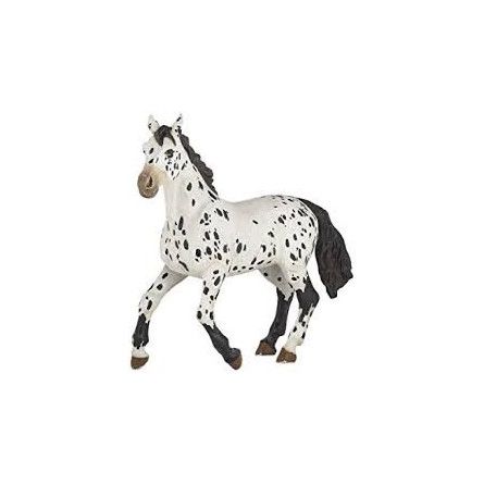 Cheval appaloosa noir Papo - IkaIpaka Royan