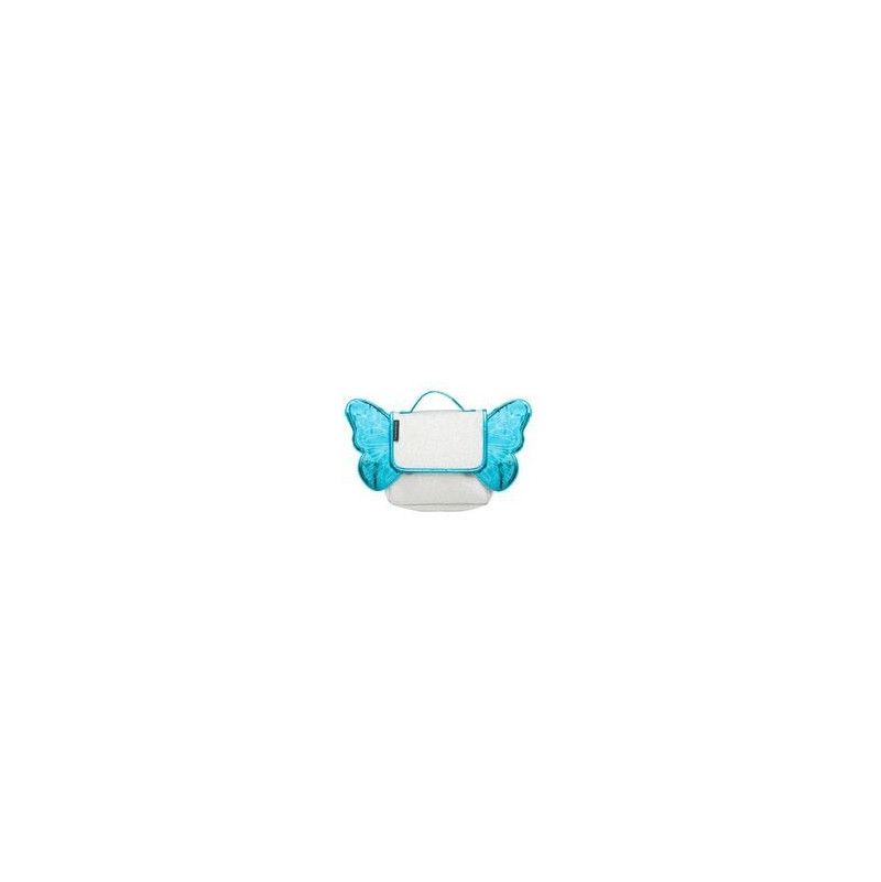 Sac a dos papillon bicolore argent/bleu caramel et compagnie