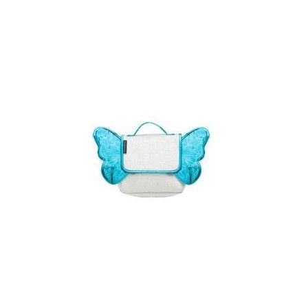 Sac a dos papillon bicolore argent/bleu caramel et compagnie