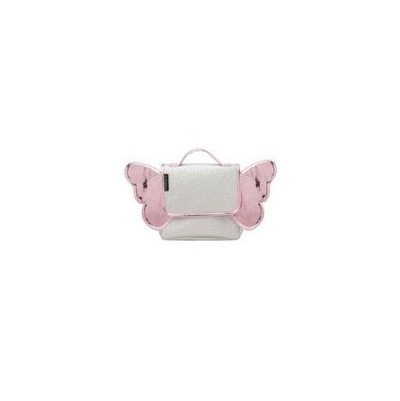 Sac a dos papillon bicolore argent/rose caramel et compagnie