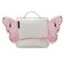 Sac a dos papillon bicolore argent/rose caramel et compagnie