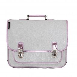 Cartable Paillette argent MM - IkaIpaka Royan