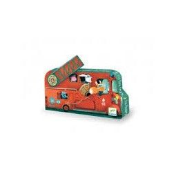 Puzzles silhouette pompier Djeco Ikaipaka jeux & jouets Royan