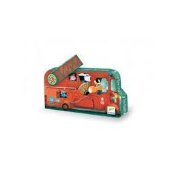 Puzzles silhouette pompier Djeco Ikaipaka jeux & jouets Royan