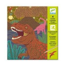 Cartes à gratter le regne des dinosaures - IkaIpaka Royan