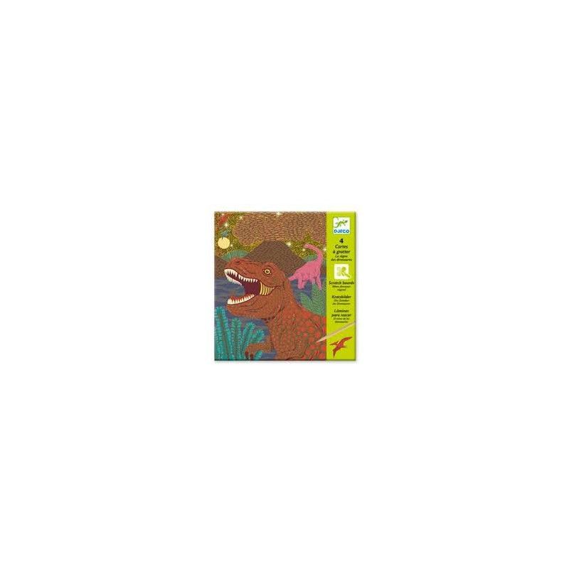 Cartes à gratter le regne des dinosaures - IkaIpaka Royan