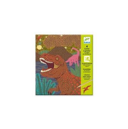 Cartes à gratter le regne des dinosaures - IkaIpaka Royan
