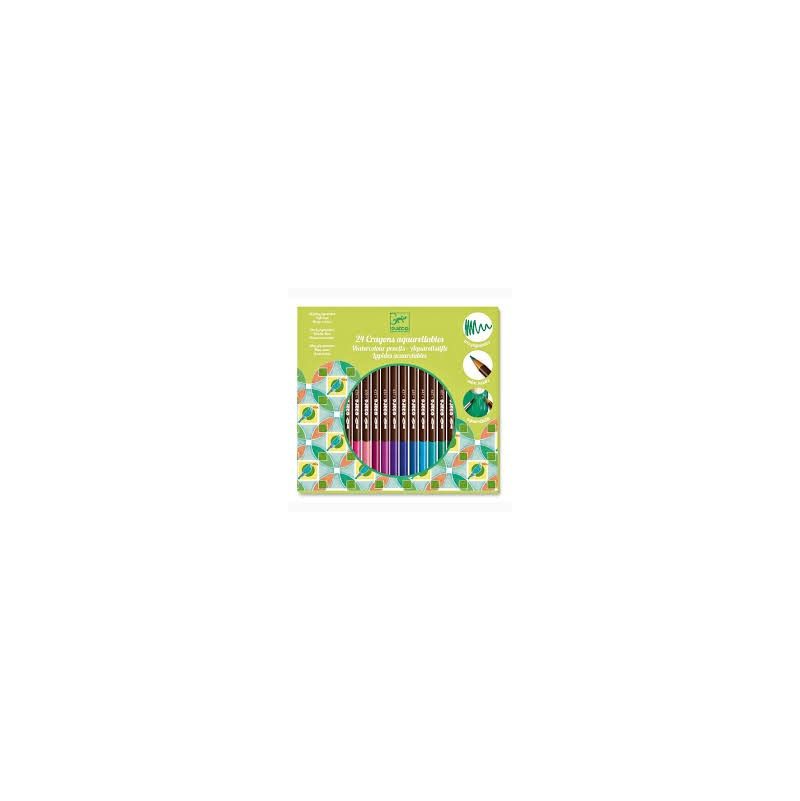Les couleurs 24 crayons aquarellables - IkaIpaka Royan