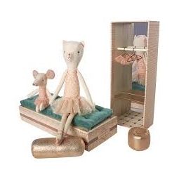 Dancing Cat and Mouse in Shoebox Maïleg Maileg Ikaipaka jeux &