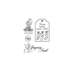 Tampon clear joyeux noel - IkaIpaka Royan