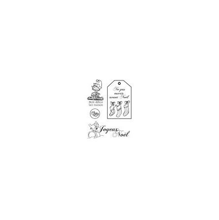 Tampon clear joyeux noel - IkaIpaka Royan