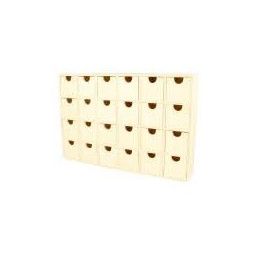 Calendrier avent bois rectangle - IkaIpaka Royan