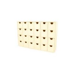 Calendrier avent bois rectangle - IkaIpaka Royan