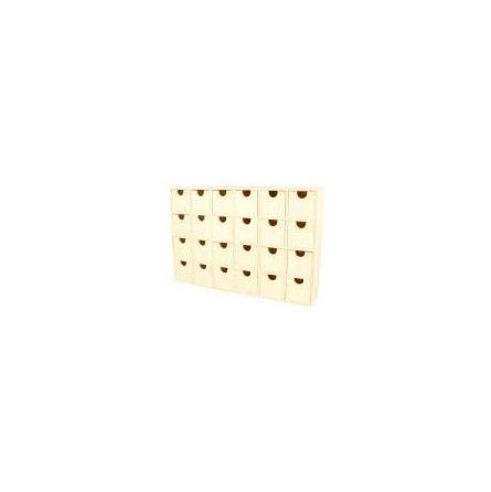 Calendrier avent bois rectangle - IkaIpaka Royan