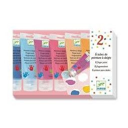 Peinture à doigt sweet 6 tubes Djeco Ikaipaka jeux & jouets