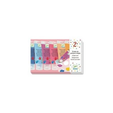 Peinture à doigt sweet 6 tubes Djeco Ikaipaka jeux & jouets