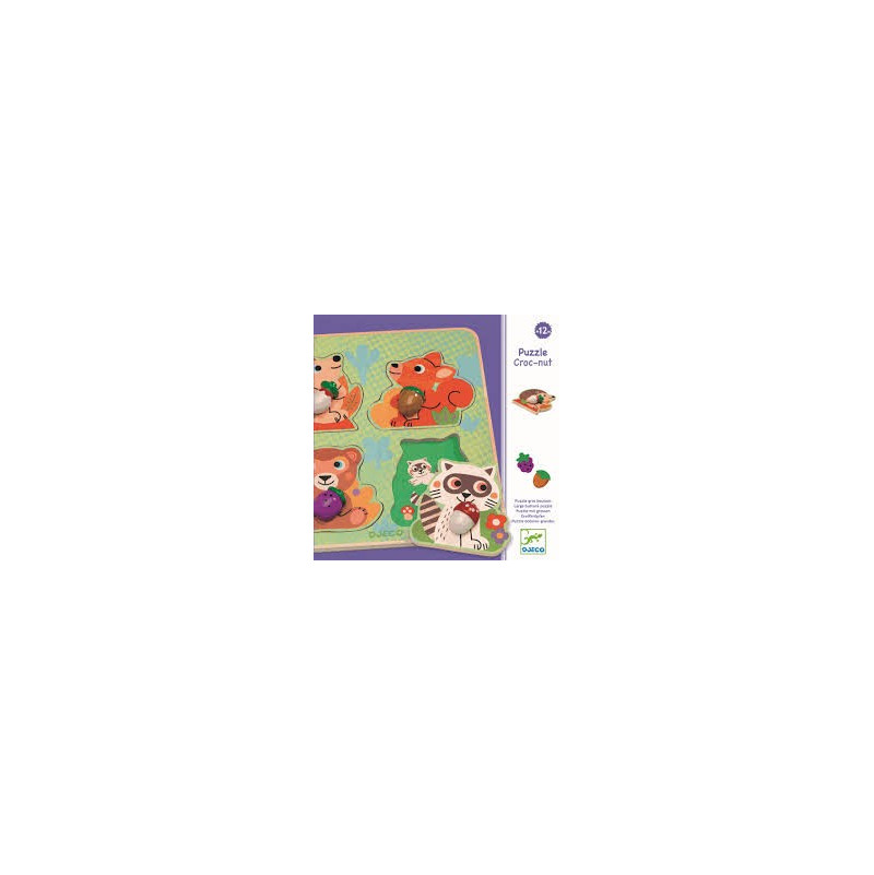 Puzzle gros bouton croc nut - IkaIpaka Royan