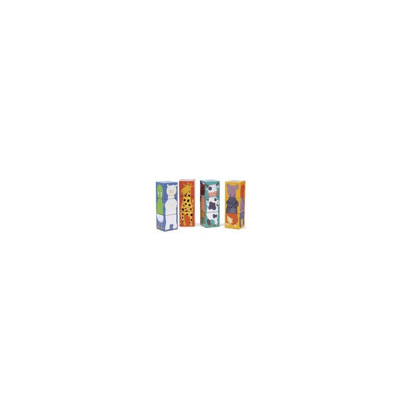 12 cubes animaux couleurs Djeco Ikaipaka jeux & jouets Royan