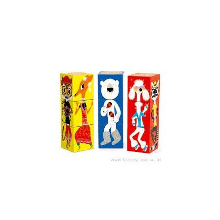 9 cubes drole d'animaux Djeco Ikaipaka jeux & jouets Royan