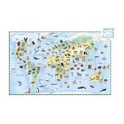 Puzzle Observation 100p Animaux du monde Djeco Ikaipaka jeux &