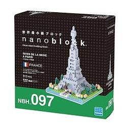 Nanoblock rives de la seine à Paris Tour eiffel - IkaIpaka Royan