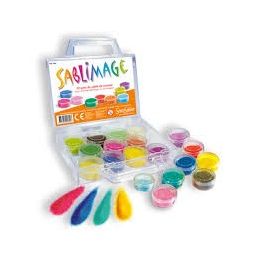 Valisette de 22 pots de sable Sentosphere Ikaipaka jeux &
