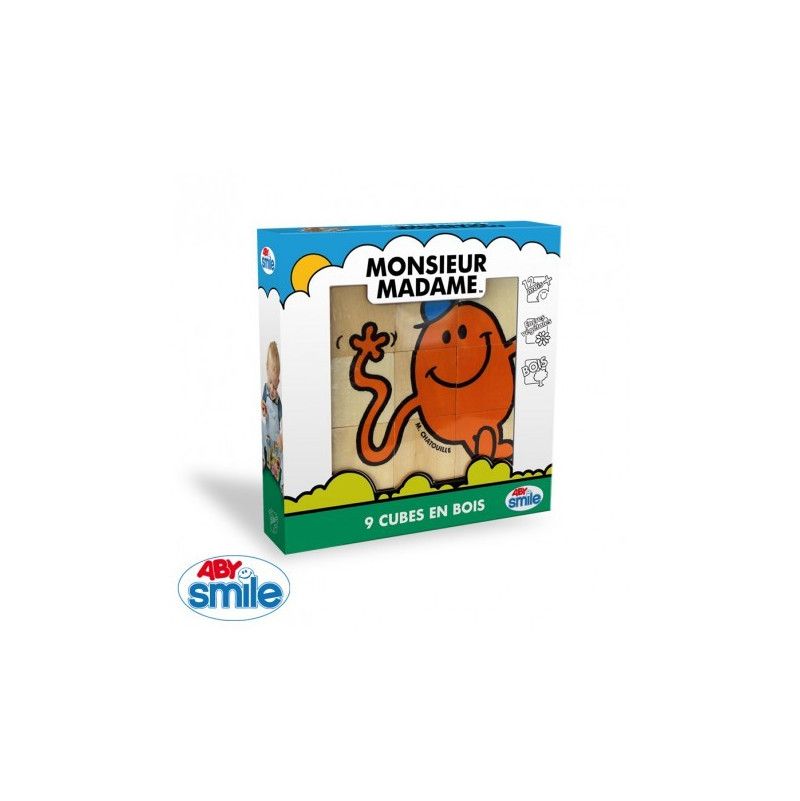 MONSIEUR MADAME - Bois - 7 cubes Abyss corp Ikaipaka jeux &