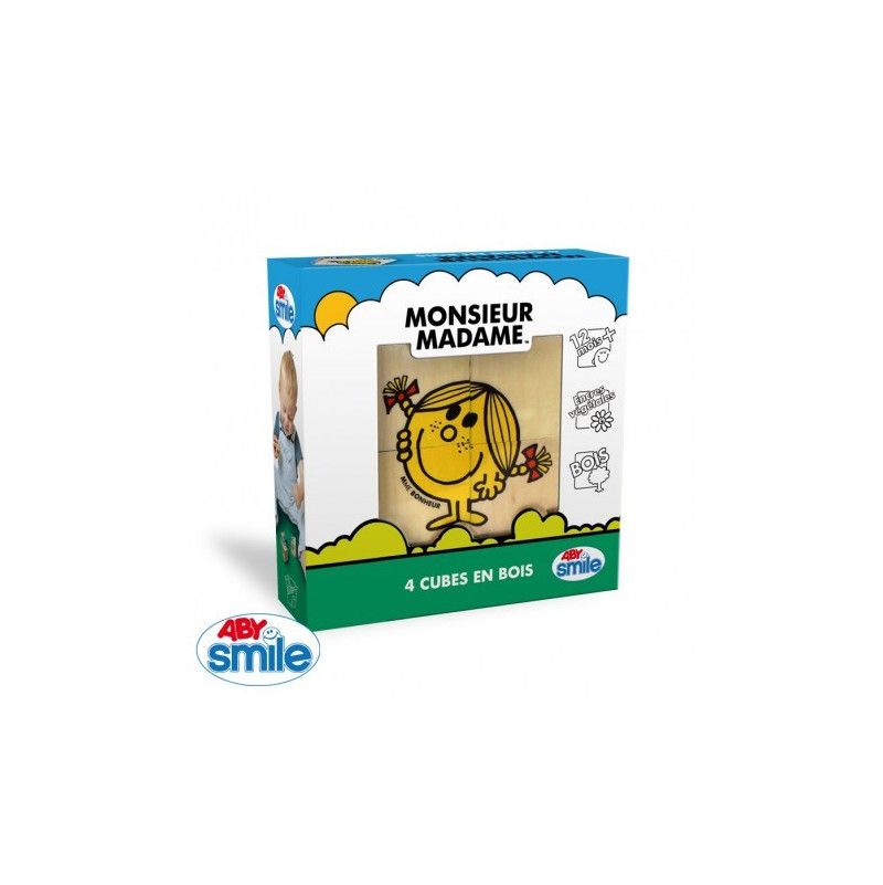 MONSIEUR MADAME - Bois - 4 cubes Abyss corp Ikaipaka jeux &