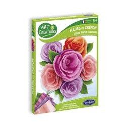 Art & Creation fleurs en crépon roses de camaieu Sentosphere