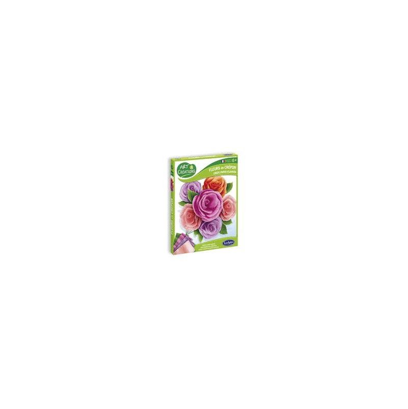 Art & Creation fleurs en crépon roses de camaieu Sentosphere