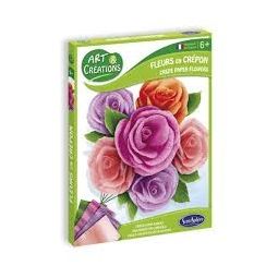 Art & Creation fleurs en crépon roses de camaieu Sentosphere