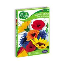 Art & Création fleurs en crépon bouquet champêtre Sentosphere