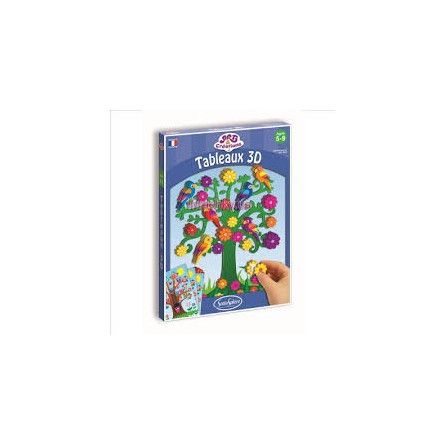 Art & Creation tableaux 3D perroquets et hiboux Sentosphere