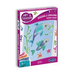 Art & Créations SEQUINS & COLOURS - DAUPHINS Sentosphere