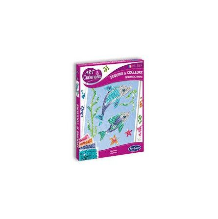 Art & Créations SEQUINS & COLOURS - DAUPHINS Sentosphere