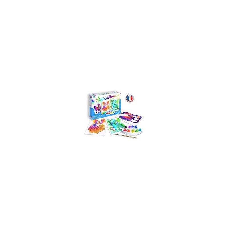 AQUARELLUM LICORNES ET PEGASES Sentosphere Ikaipaka jeux &